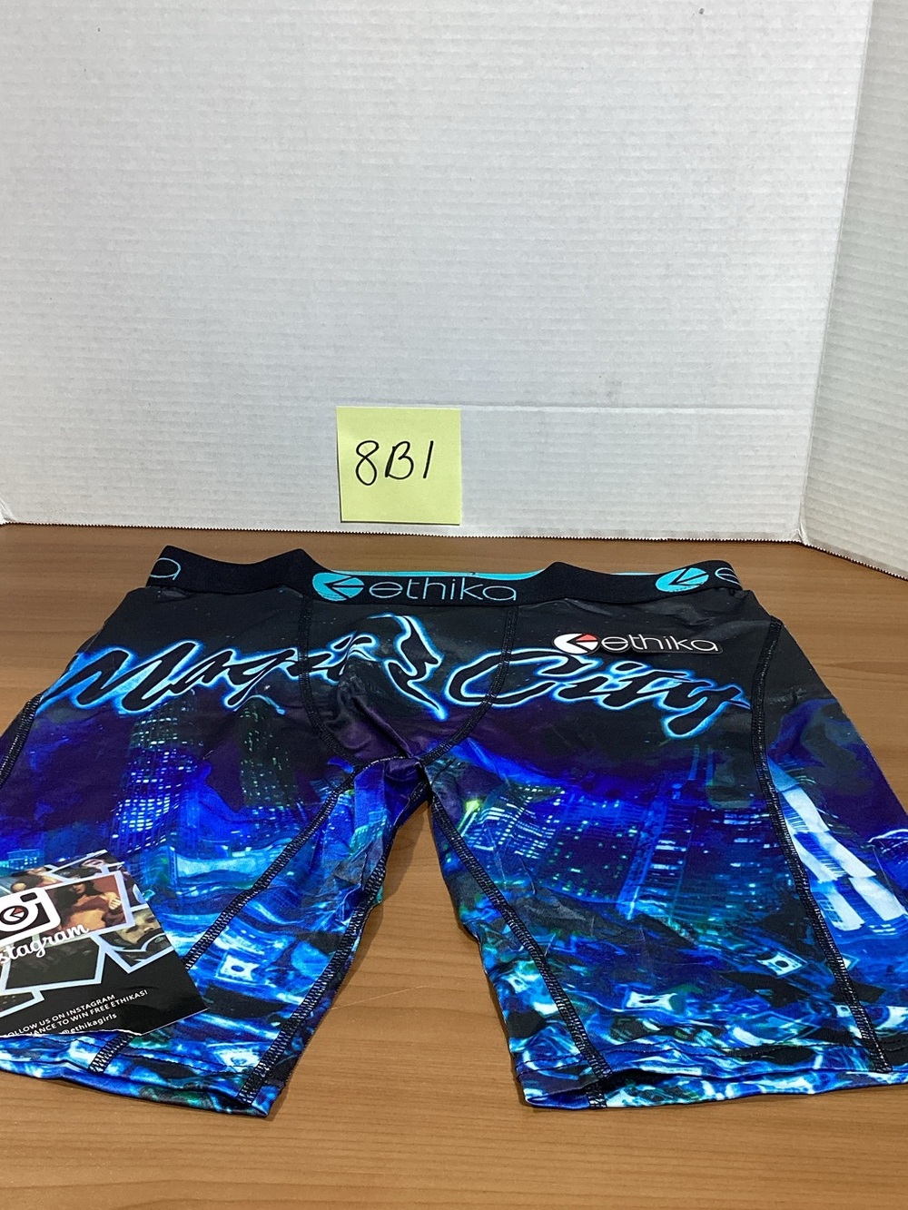 Ethika Black & Blue Neon City Boxer Briefs